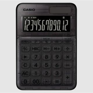 カシオ(CASIO)の電卓　CASIO　カシオ　クリア　スケルトン　ブラック　限定　ミニジャストタイプ(その他)