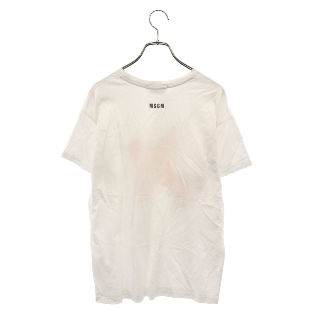 MSGM(エムエスジイエム)のMSGM エムエスジーエム フロントロゴ 半袖Tシャツ コットン 154259‐01 ホワイト メンズのトップス(Tシャツ/カットソー(半袖/袖なし))の商品写真
