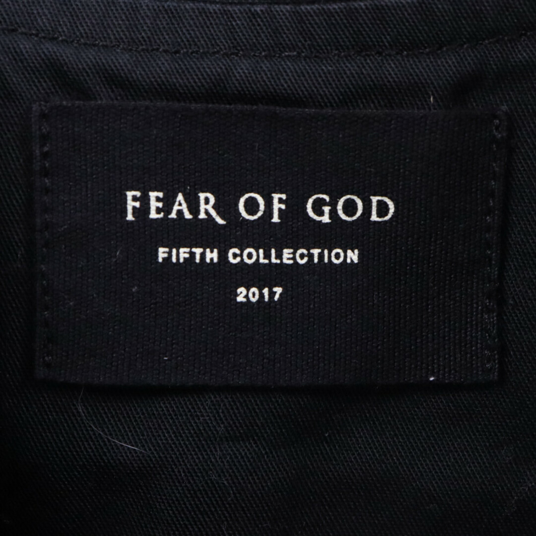 FEAR OF GOD(フィアオブゴッド)のFEAR OF GOD フィアオブゴッド 5th collection ジップアップ ワークジャケット ブラック メンズのジャケット/アウター(フライトジャケット)の商品写真