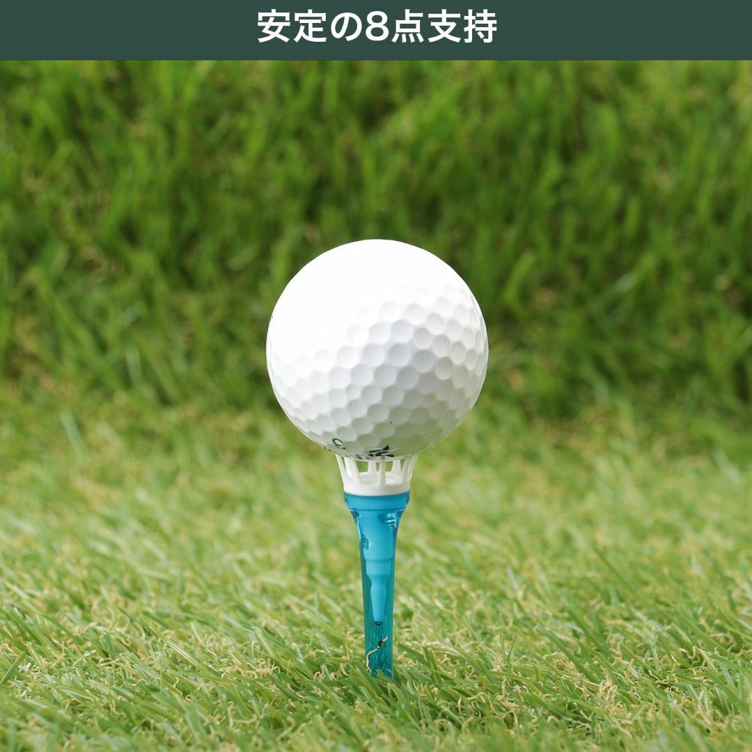 スタイル名:49mm ショート10本入Tabataタバタ ゴルフ ティー プ スポーツ/アウトドアのゴルフ(その他)の商品写真