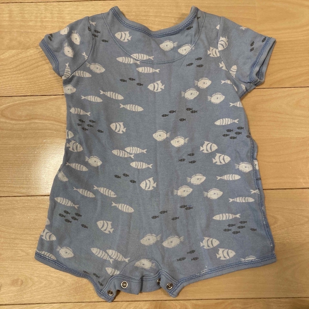 UNIQLO(ユニクロ)のUNIQLO  BABY ボディ肌着 60cm 子ども服まとめ売り　ユニクロ　男 キッズ/ベビー/マタニティのベビー服(~85cm)(ロンパース)の商品写真