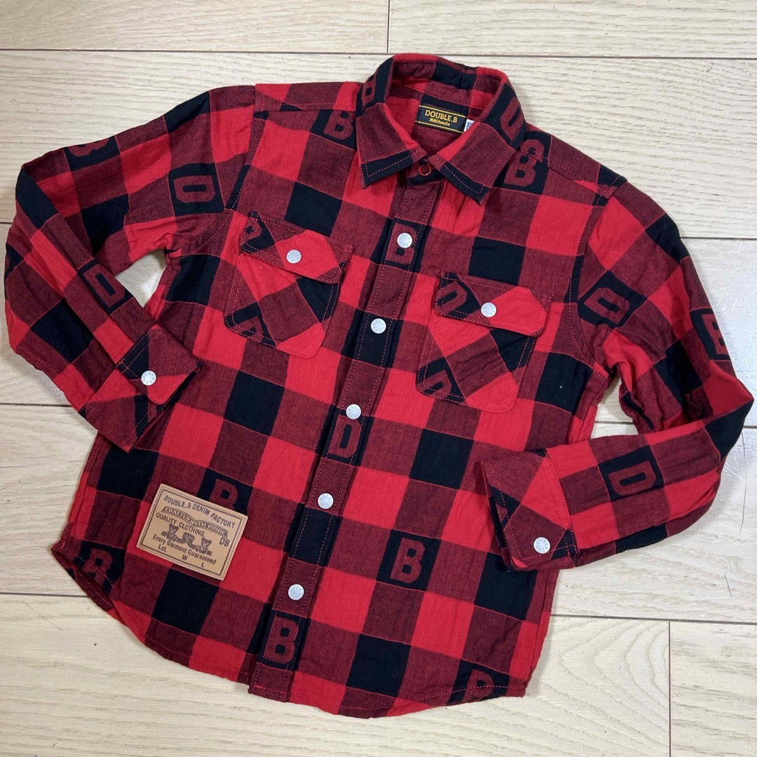 DOUBLE.B(ダブルビー)の92/DOUBLE.B キッズ/ベビー/マタニティのキッズ服男の子用(90cm~)(ブラウス)の商品写真