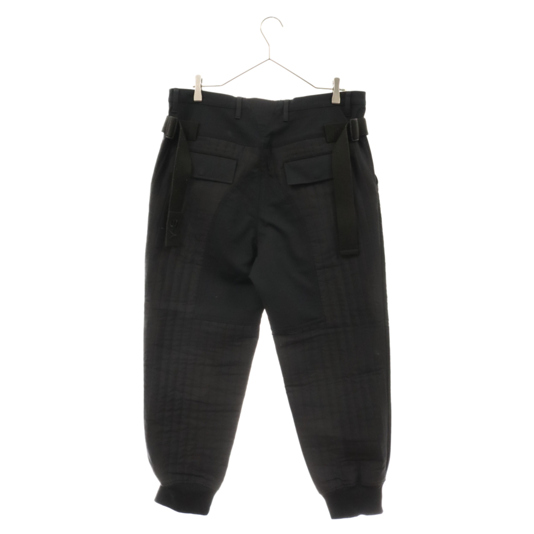 Y-3(ワイスリー)のY-3 ワイスリー M CH2 Quilted Cuffed Pants GK4370 切替キルティングパンツ ブラック メンズのパンツ(その他)の商品写真