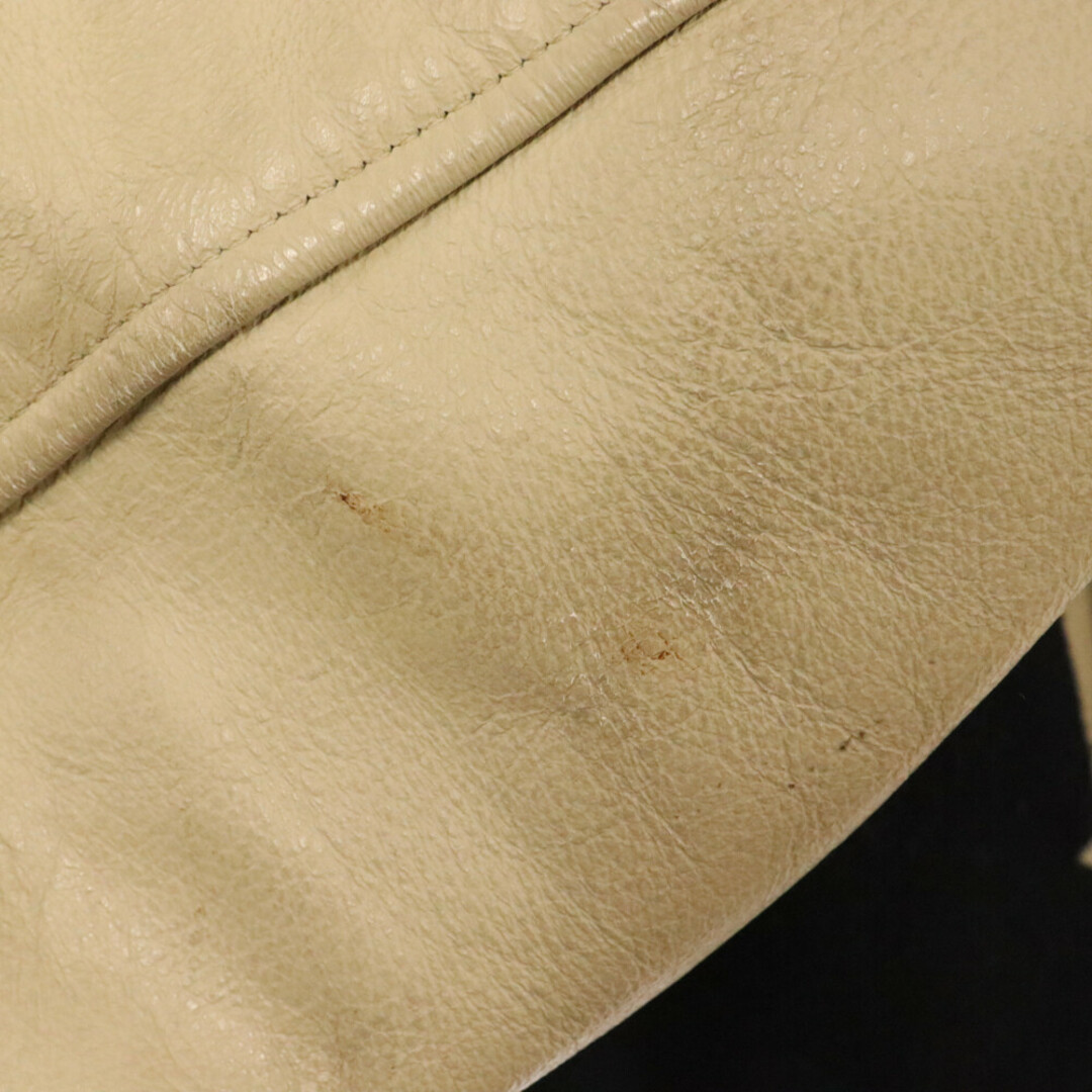 HELLITT MFG CORP エリットエムエフジーコープ アームウール スタジアムジャンパー ウールジャケット ホワイト/ブラック メンズのジャケット/アウター(スタジャン)の商品写真