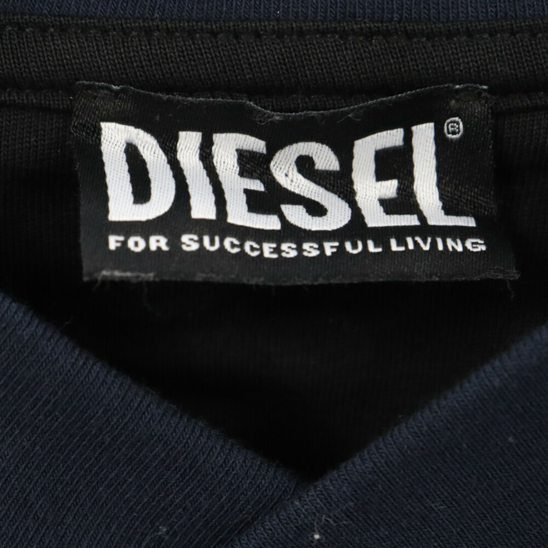 DIESEL(ディーゼル)のDIESEL ディーゼル T-DELPHIVY-SLITS DETOX Vネック半袖Tシャツ ブラック A02873 メンズのトップス(Tシャツ/カットソー(半袖/袖なし))の商品写真