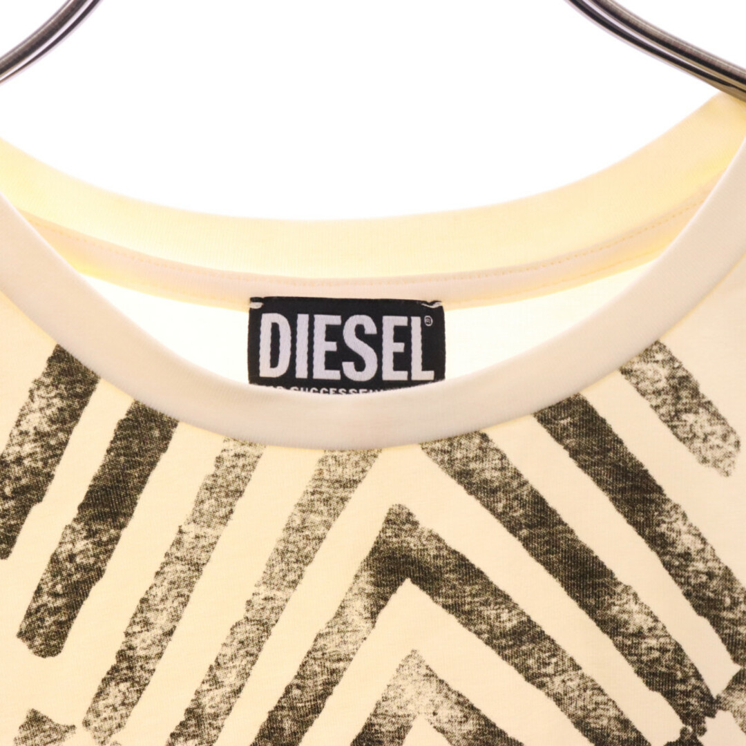 DIESEL(ディーゼル)のDIESEL ディーゼル T-UNCUTI Dロゴ クルーネック半袖Tシャツ イエロー レディース A05168 レディースのトップス(Tシャツ(半袖/袖なし))の商品写真