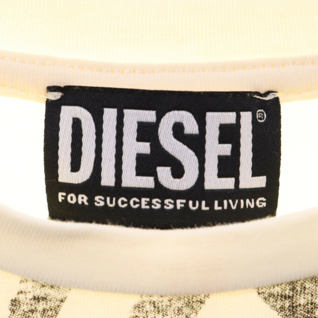 DIESEL(ディーゼル)のDIESEL ディーゼル T-UNCUTI Dロゴ クルーネック半袖Tシャツ イエロー レディース A05168 レディースのトップス(Tシャツ(半袖/袖なし))の商品写真