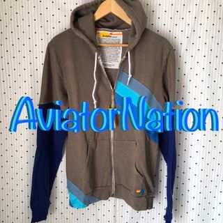 ハリウッドランチマーケット(HOLLYWOOD RANCH MARKET)のAviatorNationアビエーターネーション限定ジップHOODIEパーカーM(パーカー)