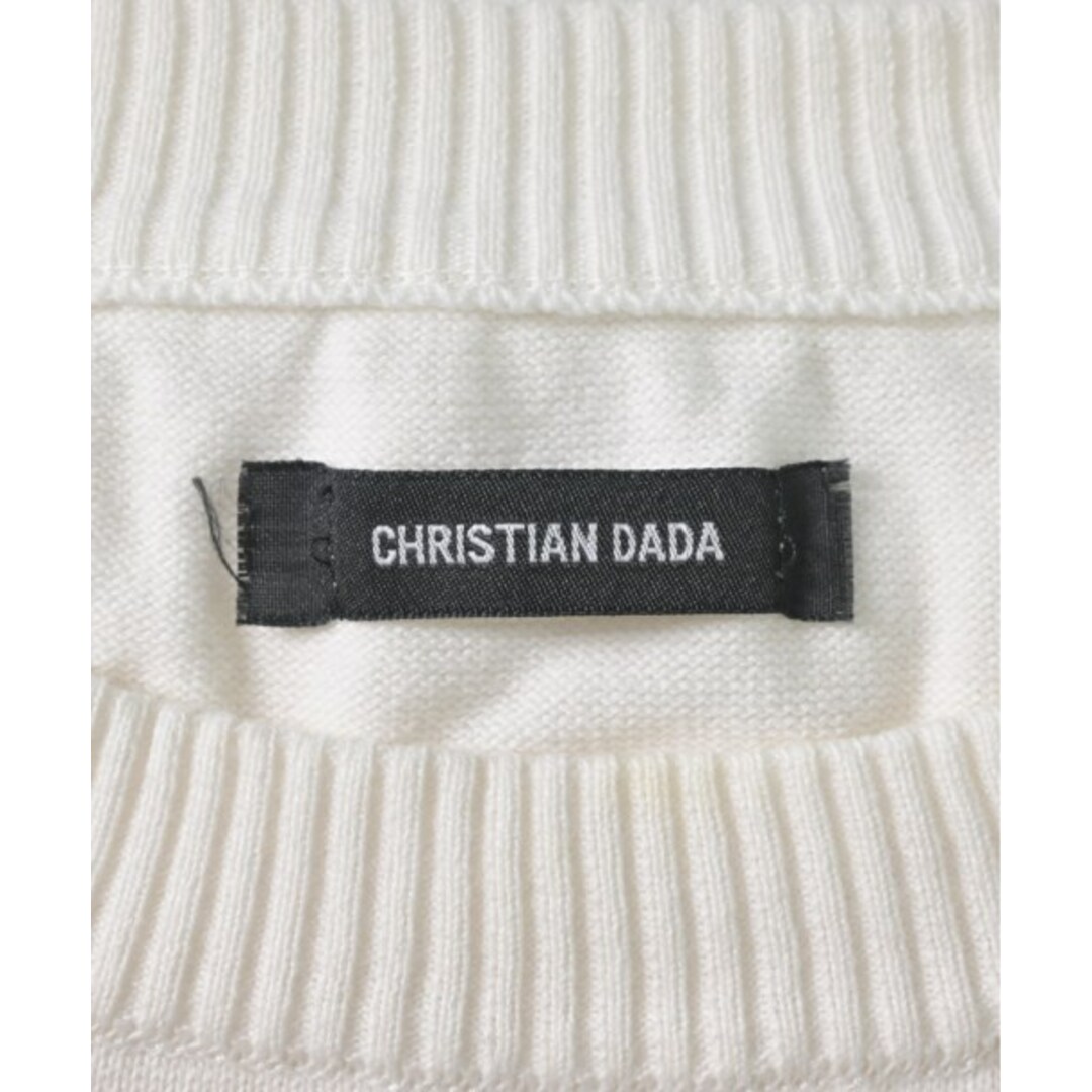 CHRISTIAN DADA(クリスチャンダダ)のCHRISTIAN DADA ニット・セーター 44(S位) 白 【古着】【中古】 メンズのトップス(ニット/セーター)の商品写真