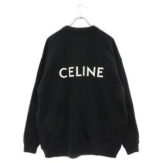 セリーヌ(celine)のCELINE セリーヌ バックロゴプリント スウェット オーバーサイズ カーディガン 2Y672345F ブラック(カーディガン)