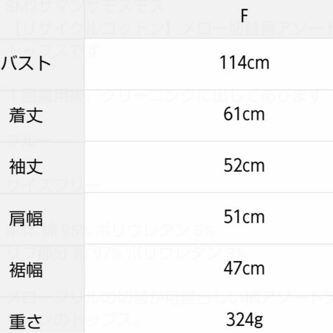 SM2(サマンサモスモス)のSM2サマンサモスモス【リサイクルコットン】メロー切替柄アソートトップス新品 レディースのトップス(カットソー(長袖/七分))の商品写真