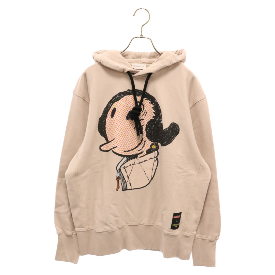 MONCLER(モンクレール)のMONCLER モンクレール GENIUS 1952 Olivia Oyl Graphic Print Hoodie オリーブオイル プリントスウェットプルオーバーパーカー ベージュ H10948G00003 レディース レディースのトップス(パーカー)の商品写真