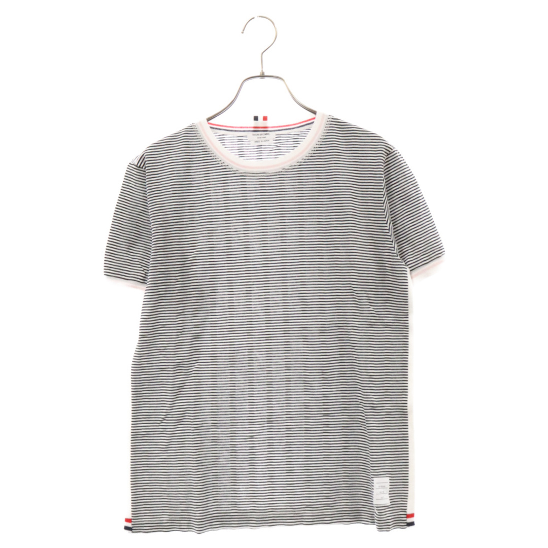 THOM BROWNE(トムブラウン)のTHOM BROWNE トムブラウン MJS011AKA079 ボーダークルーネック半袖Tシャツ メンズのトップス(Tシャツ/カットソー(半袖/袖なし))の商品写真