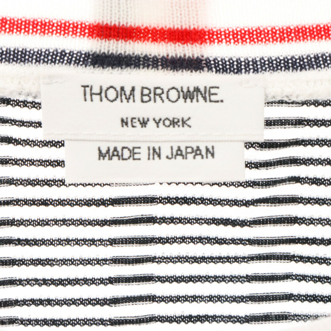 THOM BROWNE(トムブラウン)のTHOM BROWNE トムブラウン MJS011AKA079 ボーダークルーネック半袖Tシャツ メンズのトップス(Tシャツ/カットソー(半袖/袖なし))の商品写真