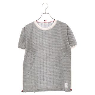 THOM BROWNE トムブラウン MJS011AKA079 ボーダークルーネック半袖Tシャツ