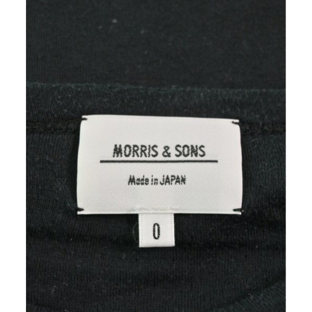 MORRIS & SONS(モリスアンドサンズ)のMorris&Sons Tシャツ・カットソー 0(XS位) 黒 【古着】【中古】 レディースのトップス(カットソー(半袖/袖なし))の商品写真