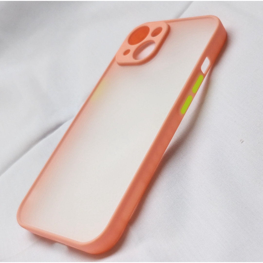 iPhone case 15 マット ケース つや消し ピンク シンプル 韓国 スマホ/家電/カメラのスマホアクセサリー(iPhoneケース)の商品写真