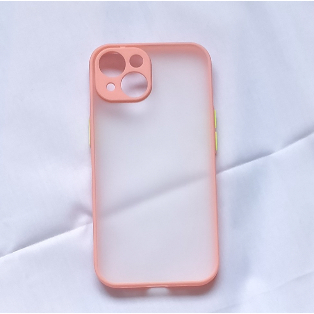 iPhone case 15 マット ケース つや消し ピンク シンプル 韓国 スマホ/家電/カメラのスマホアクセサリー(iPhoneケース)の商品写真