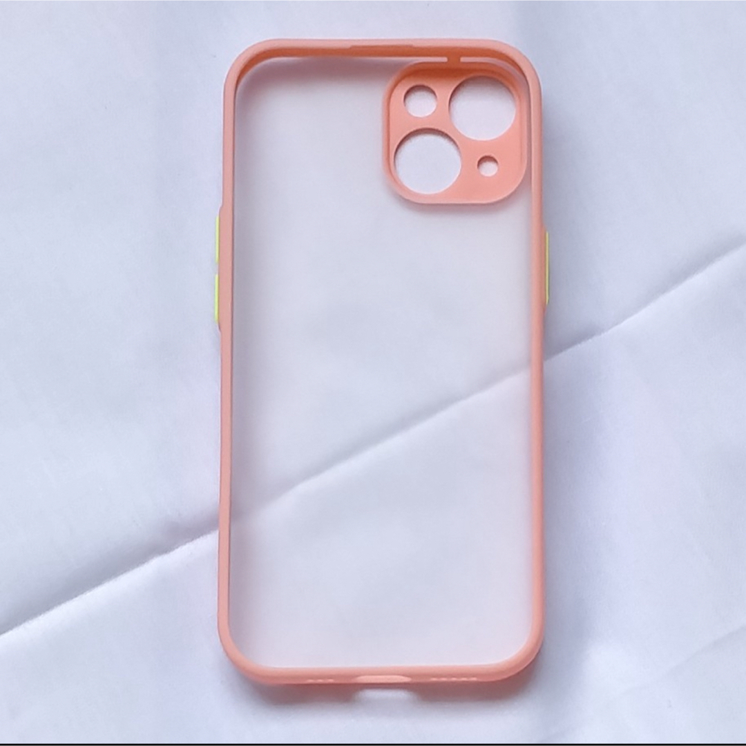 iPhone case 15 マット ケース つや消し ピンク シンプル 韓国 スマホ/家電/カメラのスマホアクセサリー(iPhoneケース)の商品写真