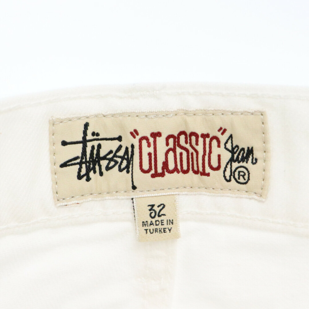 STUSSY(ステューシー)のSTUSSY ステューシー Classic Jean Overdyed クラシックフィット オーバーダイ 5ポケット ボタンフライ デニムパンツ ジーンズ ホワイト 116596 メンズのパンツ(デニム/ジーンズ)の商品写真