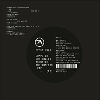 (CD)Computer Controlled Acoustic Instruments pt2 EP [国内盤CD] (BRE50)／Aphex Twin、エイフェックス・ツイン(R&B/ソウル)