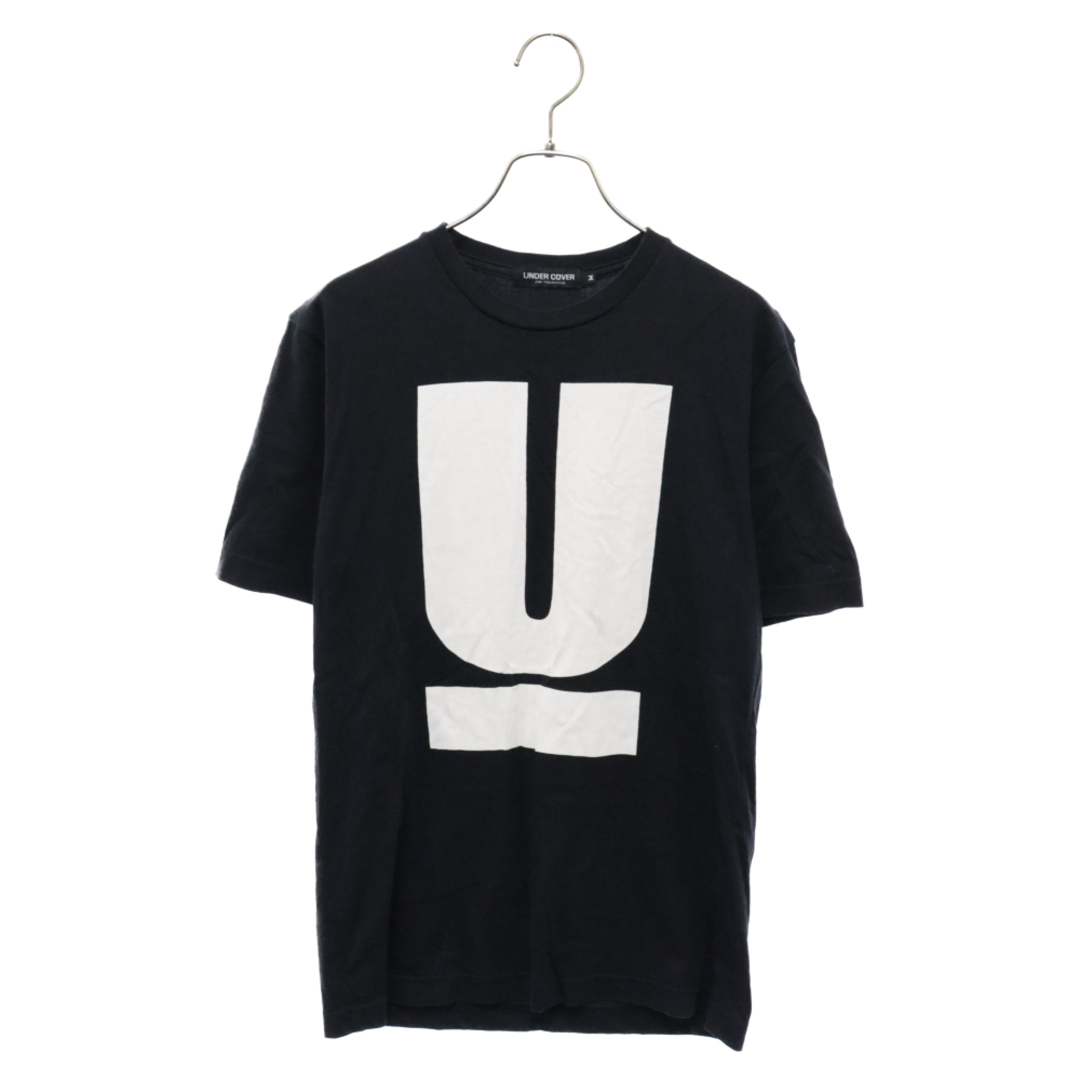 UNDERCOVER(アンダーカバー)のUNDERCOVER アンダーカバー WE MAKE NOISE NOT CLOTHES Uロゴ プリント クルーネック カットソー 半袖Tシャツ ブラック メンズのトップス(Tシャツ/カットソー(半袖/袖なし))の商品写真