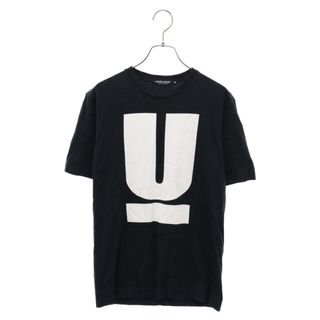 UNDERCOVER アンダーカバー WE MAKE NOISE NOT CLOTHES Uロゴ プリント クルーネック カットソー 半袖Tシャツ ブラック