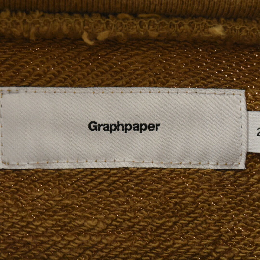 Graphpaper グラフペーパー 19AW × LOOPWHEELER FOR GP HIGH NECK SWEAT ループウィラー ハイネック ラグラン スウェット トレーナー ブラウン GU193-70128B メンズのトップス(スウェット)の商品写真