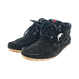 グッチ(Gucci)のGUCCI グッチ スニーカー 40(25cm位) 黒 【古着】【中古】(スニーカー)