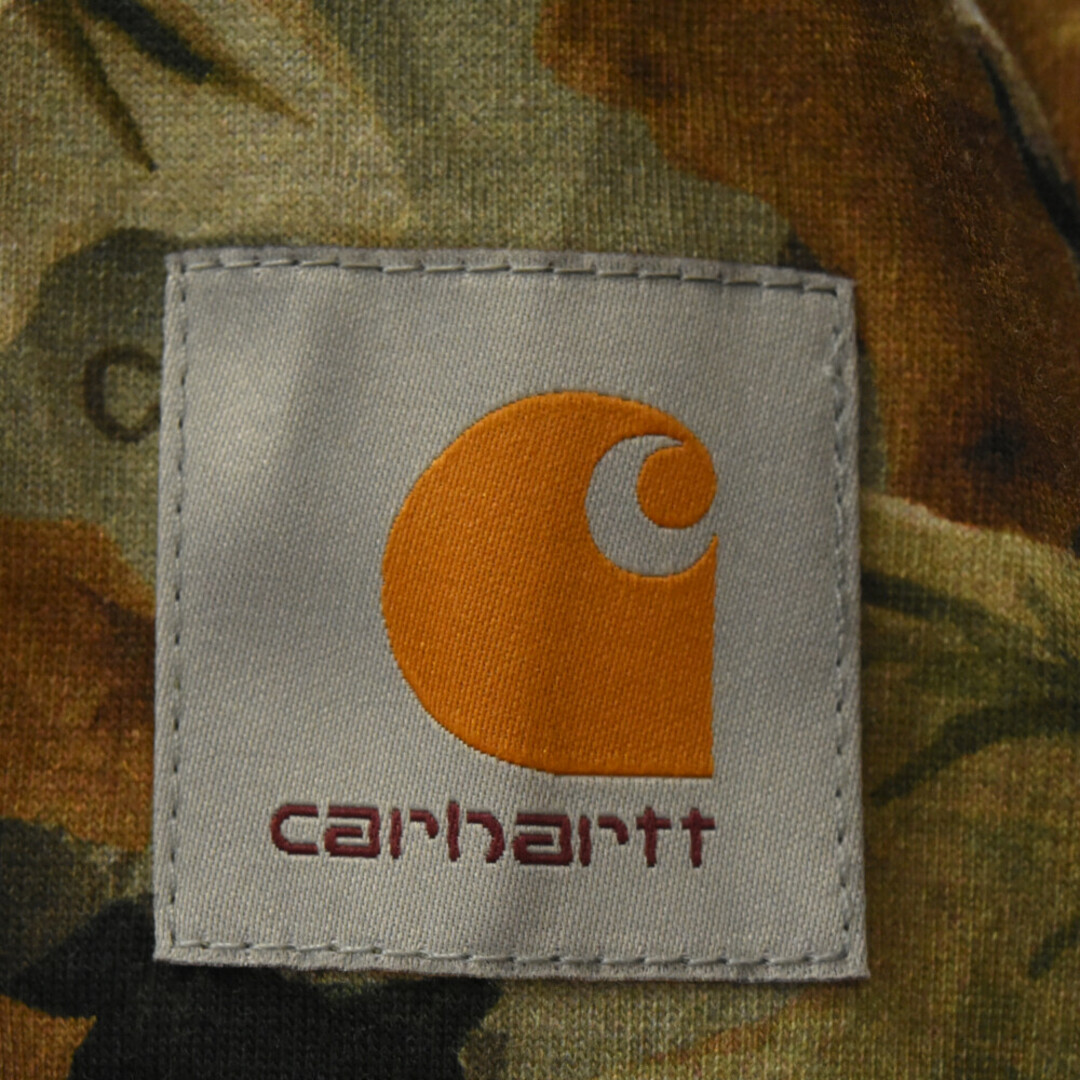 HERON PRESTON ヘロンプレストン 18AW × Carhartt Camo L/S Tee カーハート リアルツリーカモ 総柄 クルーネック カットソー 長袖Tシャツ カーキ HMAB005F18721057 メンズのトップス(Tシャツ/カットソー(七分/長袖))の商品写真