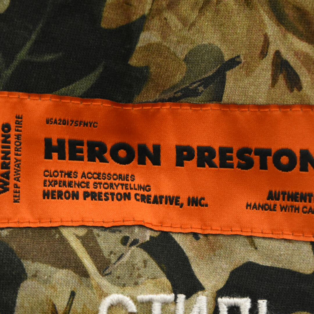 HERON PRESTON ヘロンプレストン 18AW × Carhartt Camo L/S Tee カーハート リアルツリーカモ 総柄 クルーネック カットソー 長袖Tシャツ カーキ HMAB005F18721057 メンズのトップス(Tシャツ/カットソー(七分/長袖))の商品写真