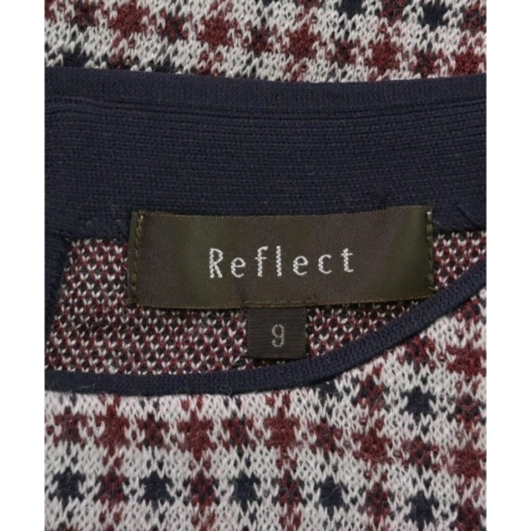 ReFLEcT(リフレクト)のReflect ニット・セーター 9(M位) 白xエンジx紺(千鳥格子) 【古着】【中古】 レディースのトップス(ニット/セーター)の商品写真