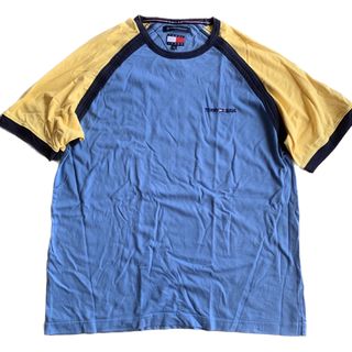 TOMMY JEANS - 90s tommy jeans トミージーンズ　ラグラン　切り替え　tシャツ