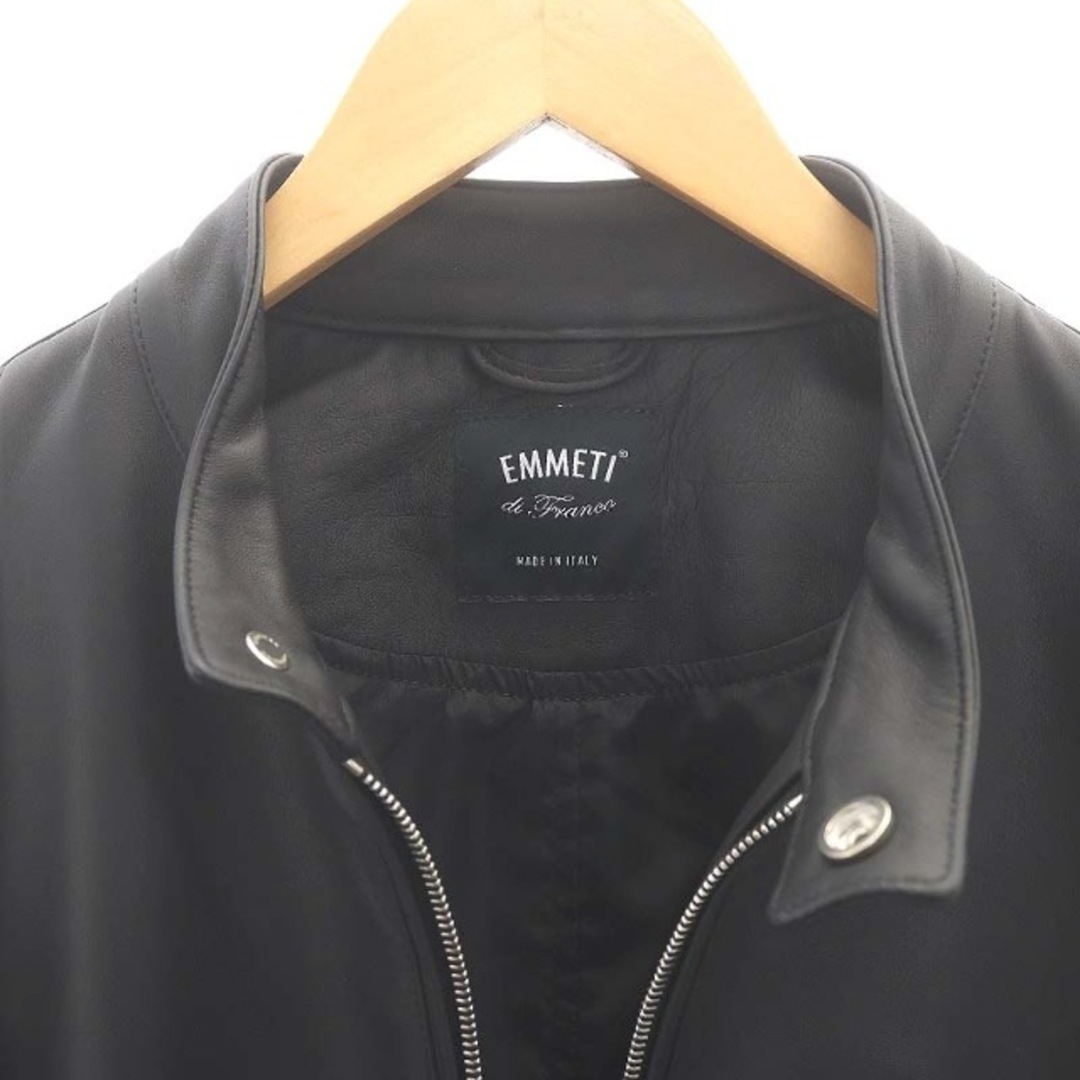 エンメティ JURI ラムスキン シングルライダース ジャケット アウター メンズのジャケット/アウター(ライダースジャケット)の商品写真
