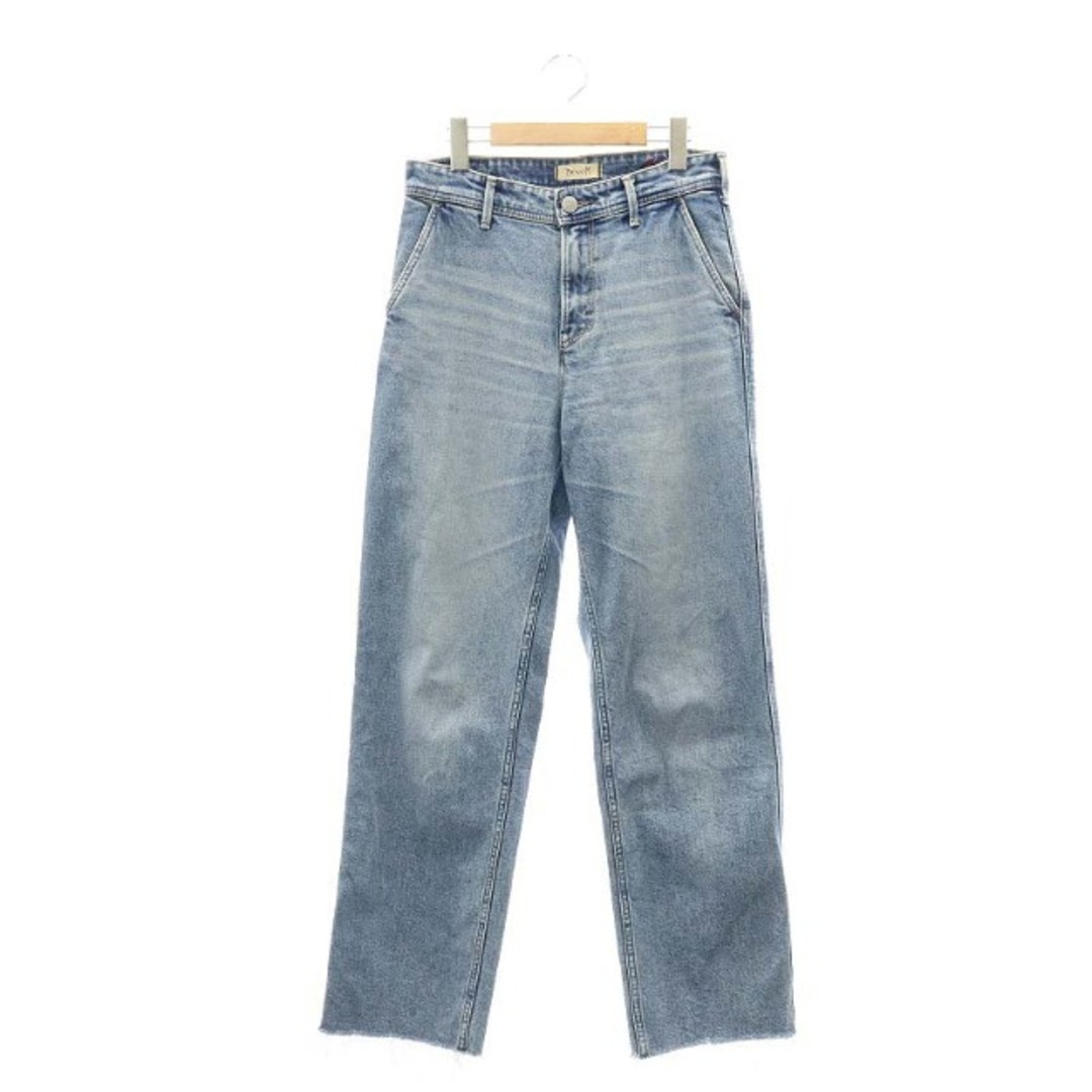 YANUK(ヤヌーク)のヤヌーク 加藤かすみ 23AW ECO DENIM ローライズ ストレート 青 レディースのパンツ(デニム/ジーンズ)の商品写真