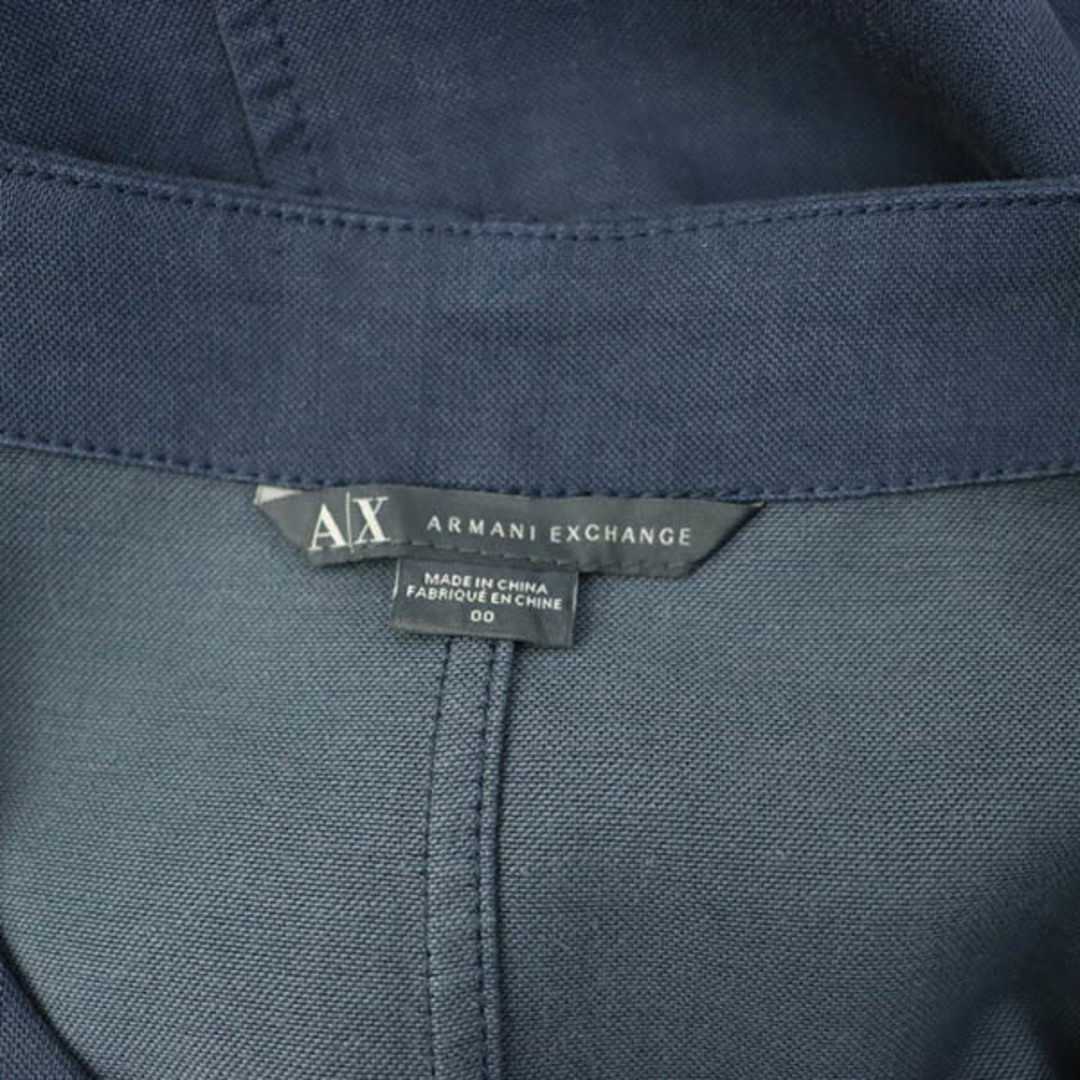 ARMANI EXCHANGE(アルマーニエクスチェンジ)のアルマーニエクスチェンジ ジップアップワンピース ミニ 七分袖 ハーフジップ レディースのワンピース(ミニワンピース)の商品写真