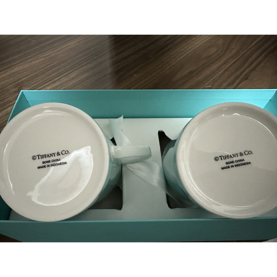 Tiffany & Co.(ティファニー)の未使用　TFブルー　マグセット インテリア/住まい/日用品のキッチン/食器(グラス/カップ)の商品写真