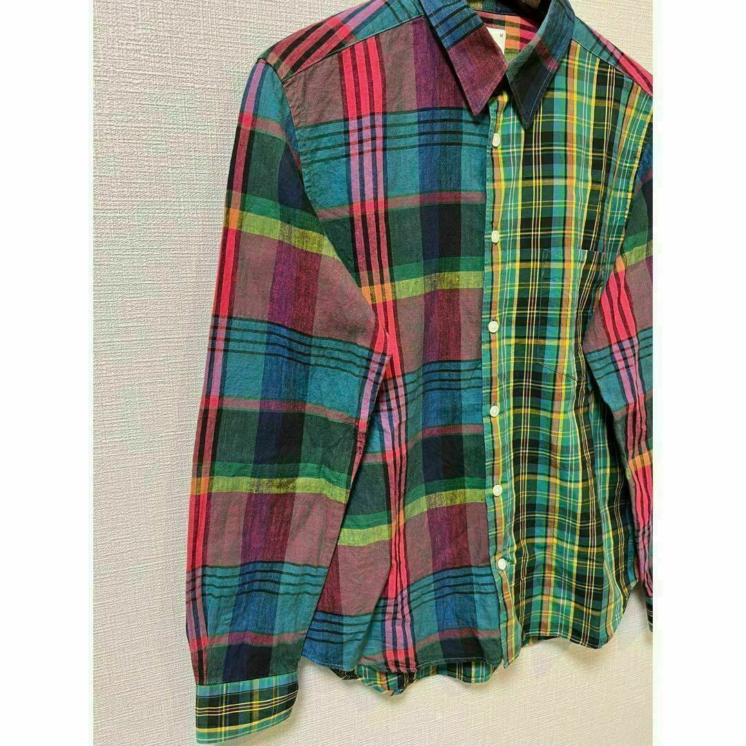 Paul Smith(ポールスミス)のPS Paul Smith チェック　mix 緑　柄　シャツ　メンズ メンズのトップス(シャツ)の商品写真