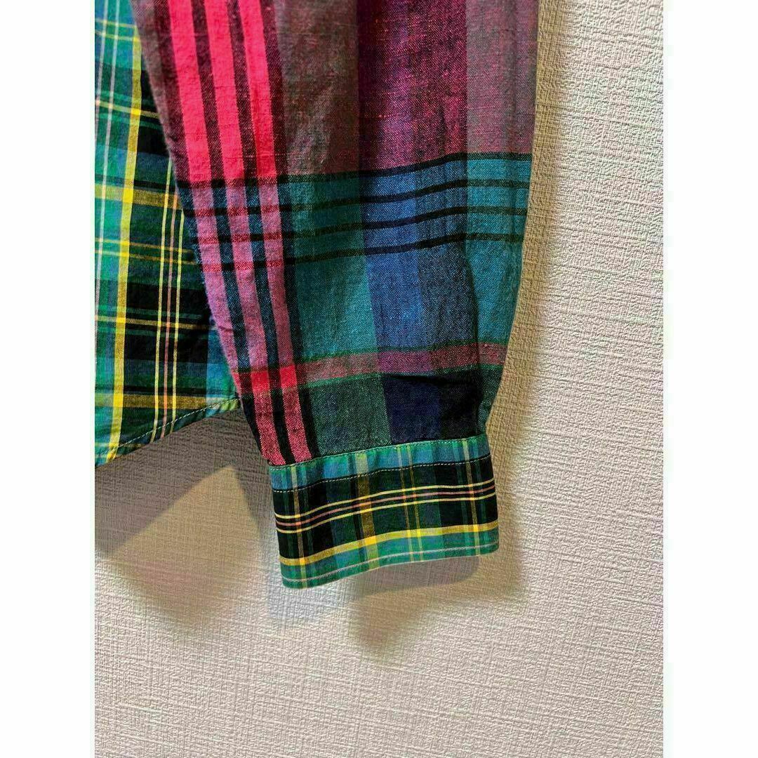 Paul Smith(ポールスミス)のPS Paul Smith チェック　mix 緑　柄　シャツ　メンズ メンズのトップス(シャツ)の商品写真