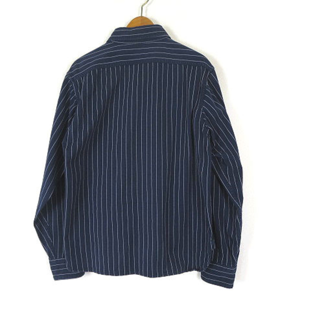 TENDERLOIN(テンダーロイン)のテンダーロイン シャツ ワークシャツ ストライプ ロゴ ワッペン 長袖 XS メンズのトップス(シャツ)の商品写真