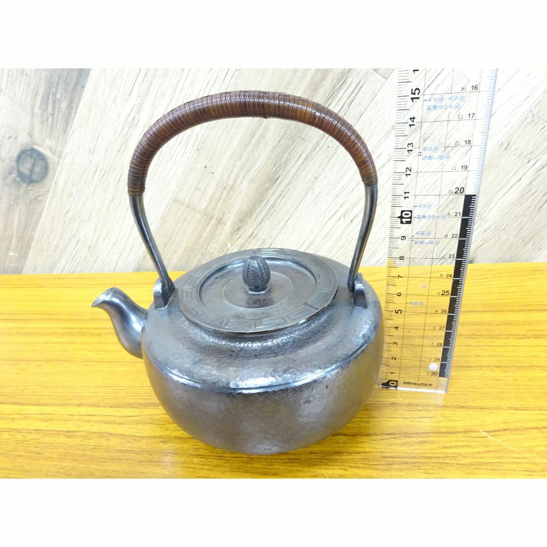 K天121/ 宗入 純銀 刻印あり 煎茶道具 湯沸 約432g インテリア/住まい/日用品のキッチン/食器(その他)の商品写真