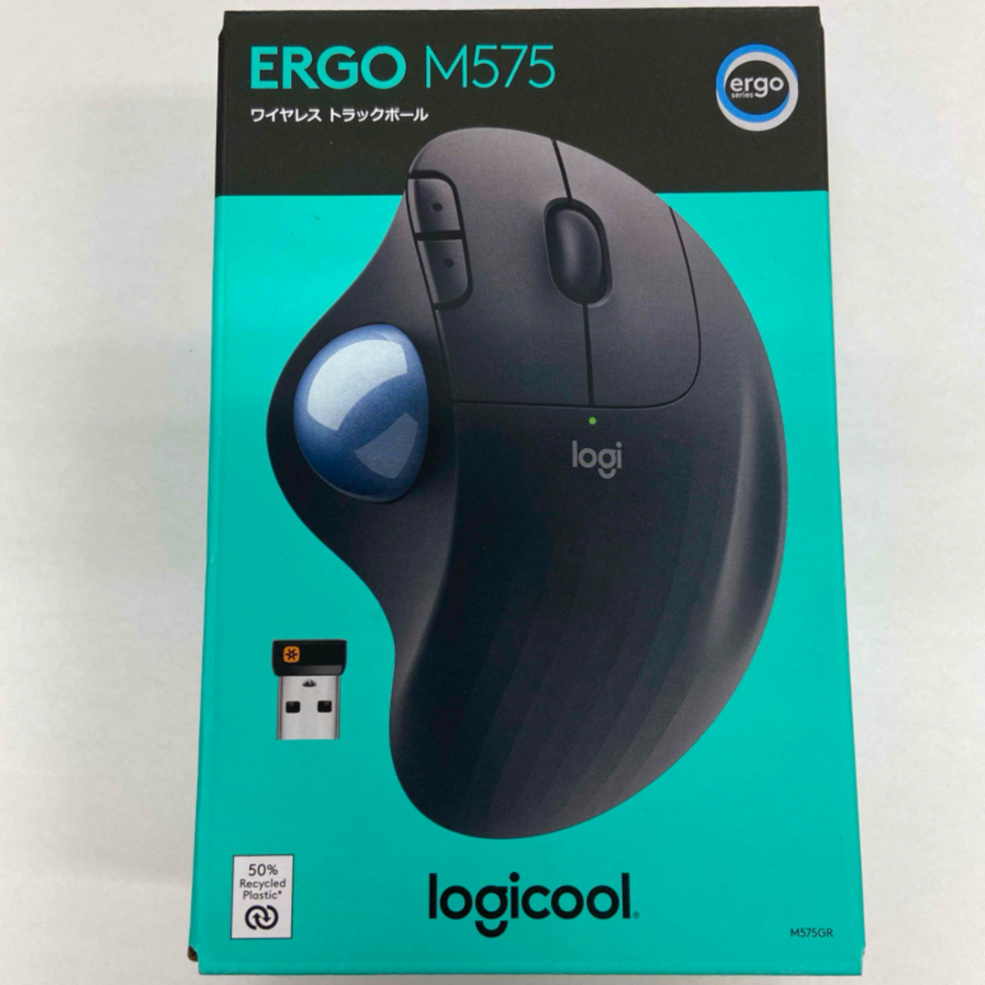 Logicool(ロジクール)の【c様専用】Logicool ワイヤレス トラックボールマウス M575GR スマホ/家電/カメラのPC/タブレット(PC周辺機器)の商品写真