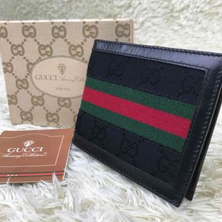 グッチ(Gucci)のグッチ　箱付き　折り財布　ウォレット シェリーライン　GG オールドグッチ(財布)