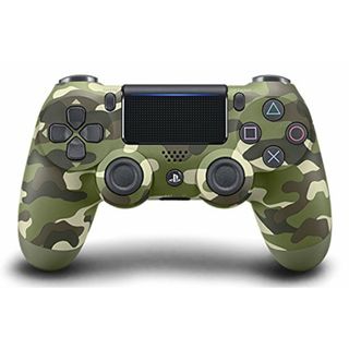 ワイヤレスコントローラー (DUALSHOCK 4) グリーン・カモフラージュ (CUH-ZCT2J16) 【メーカー生産終了】(その他)