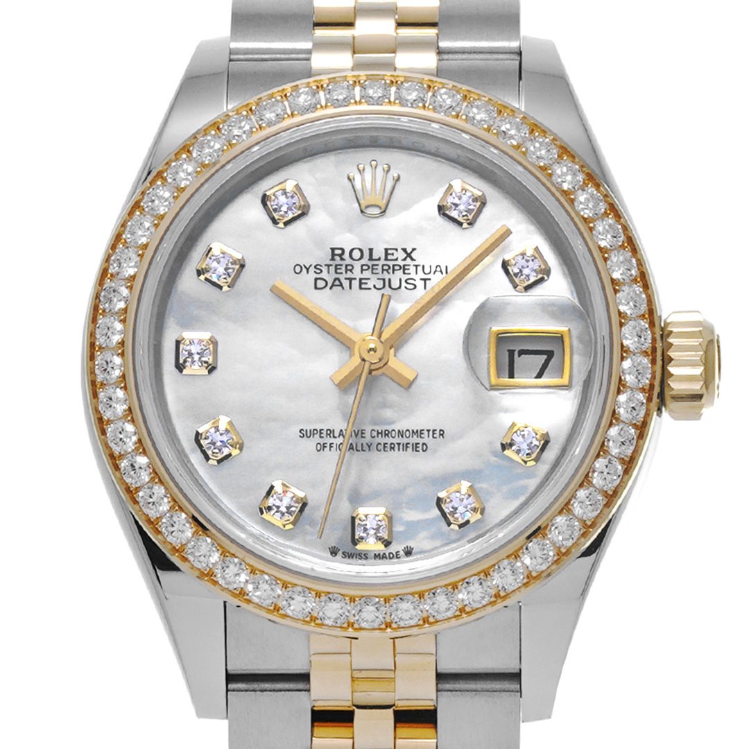ROLEX(ロレックス)の中古 ロレックス ROLEX 279383RBR ランダムシリアル ホワイトシェル /ダイヤモンド レディース 腕時計 レディースのファッション小物(腕時計)の商品写真