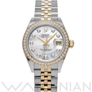 ロレックス(ROLEX)の中古 ロレックス ROLEX 279383RBR ランダムシリアル ホワイトシェル /ダイヤモンド レディース 腕時計(腕時計)
