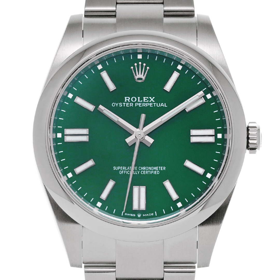 ROLEX(ロレックス)の中古 ロレックス ROLEX 124300 ランダムシリアル グリーン メンズ 腕時計 メンズの時計(腕時計(アナログ))の商品写真