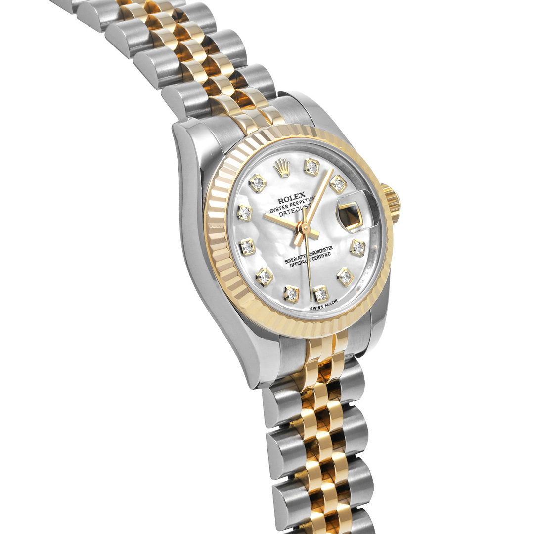 ROLEX(ロレックス)の中古 ロレックス ROLEX 179173NG ランダムシリアル ホワイトシェル /ダイヤモンド レディース 腕時計 レディースのファッション小物(腕時計)の商品写真