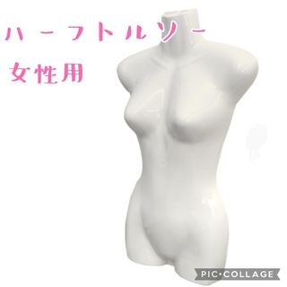 ■ほぼ未使用【ハーフトルソー／マネキン】ハンガータイプ、レディーストルソー、半面(店舗用品)