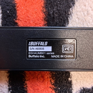 バッファロー(Buffalo)のスマホ/タブ用 USB2.0ハブ 4ポートタイプ USB A変換アダプター付(PC周辺機器)